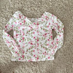The Children's Place Pink Floral Long Sleeve Blouse